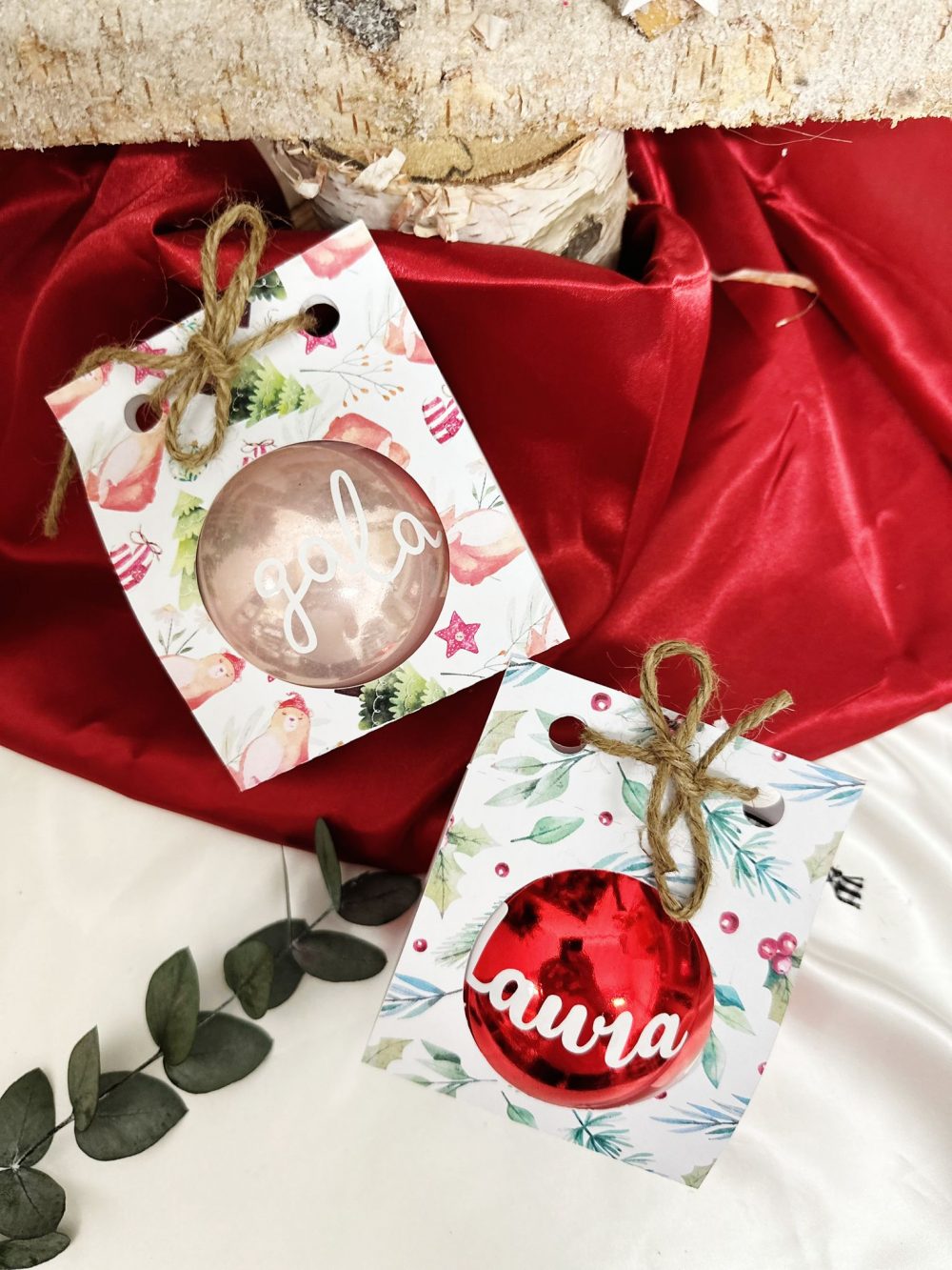 Alternative view of Bola de Navidad rosa metalizada 8 cm