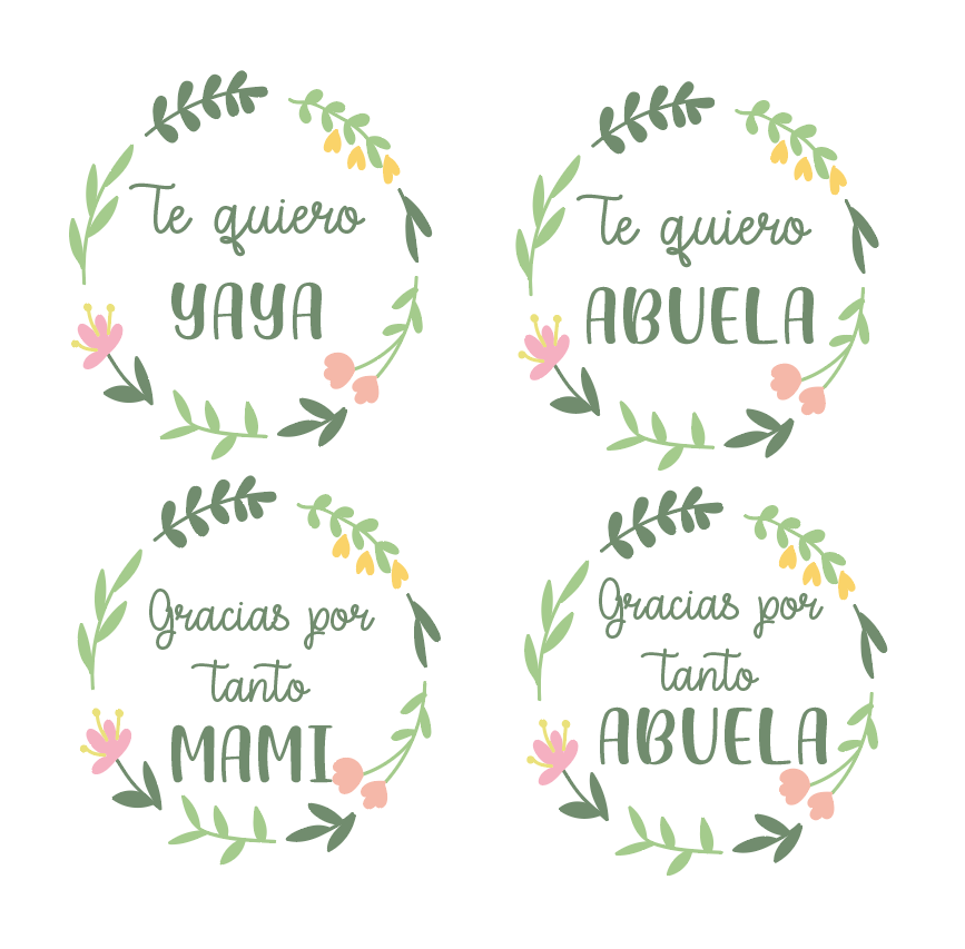 Alternative view of Taza asa rosa''Te quiero abuela'' con flores preservadas