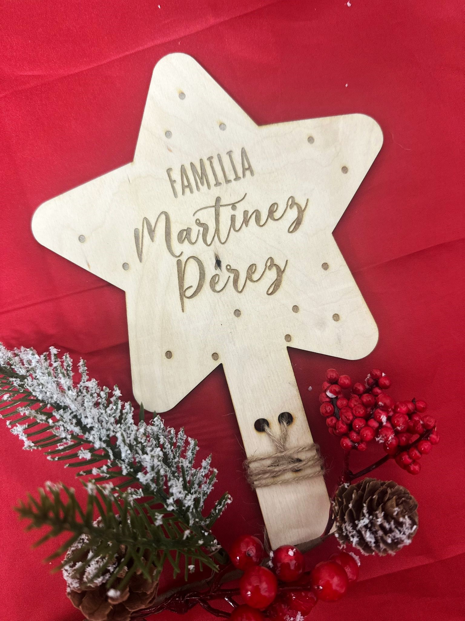 Estrella árbol personalizada - Imagen 2