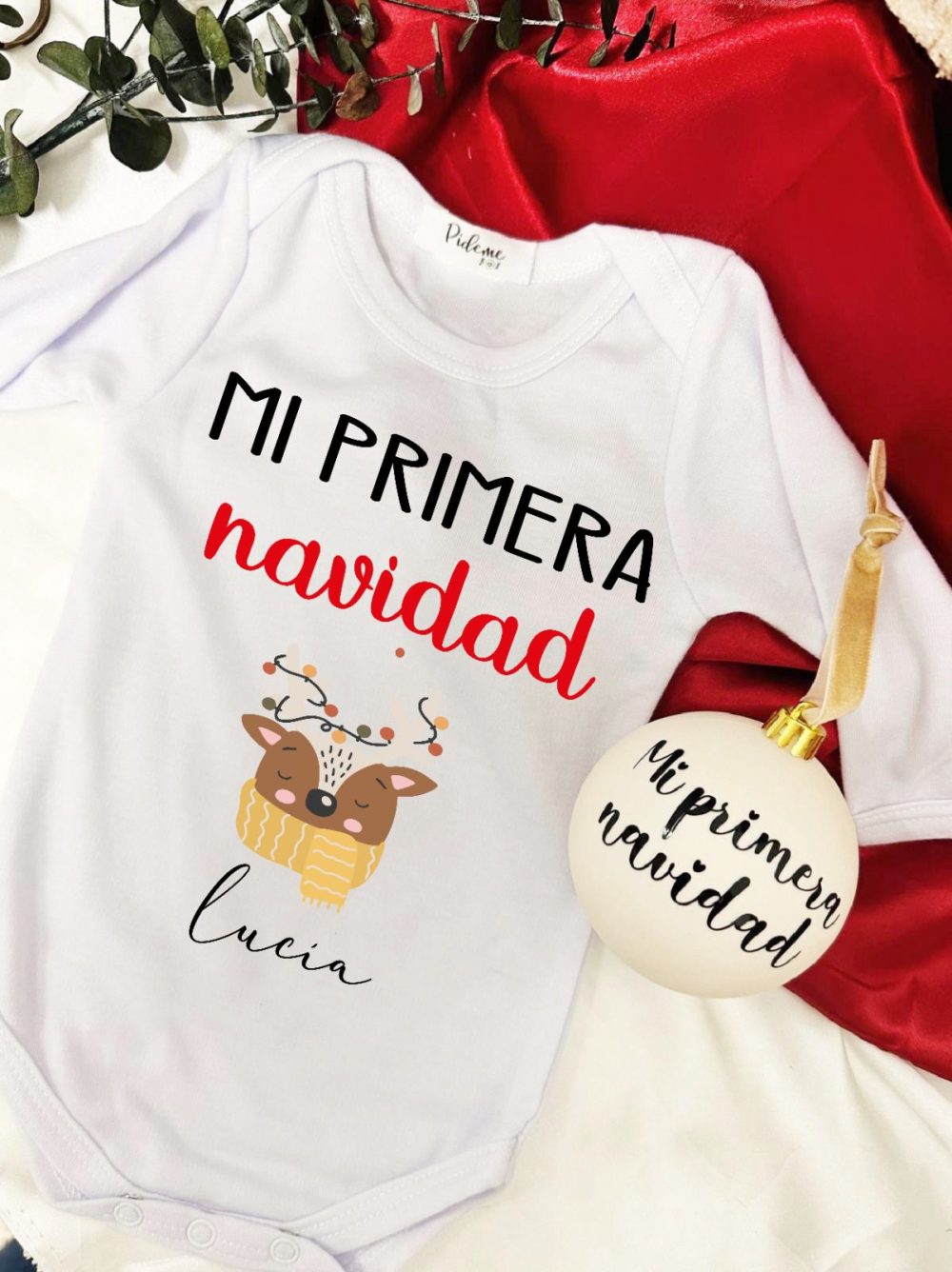 Body oso "Mi primera navidad"