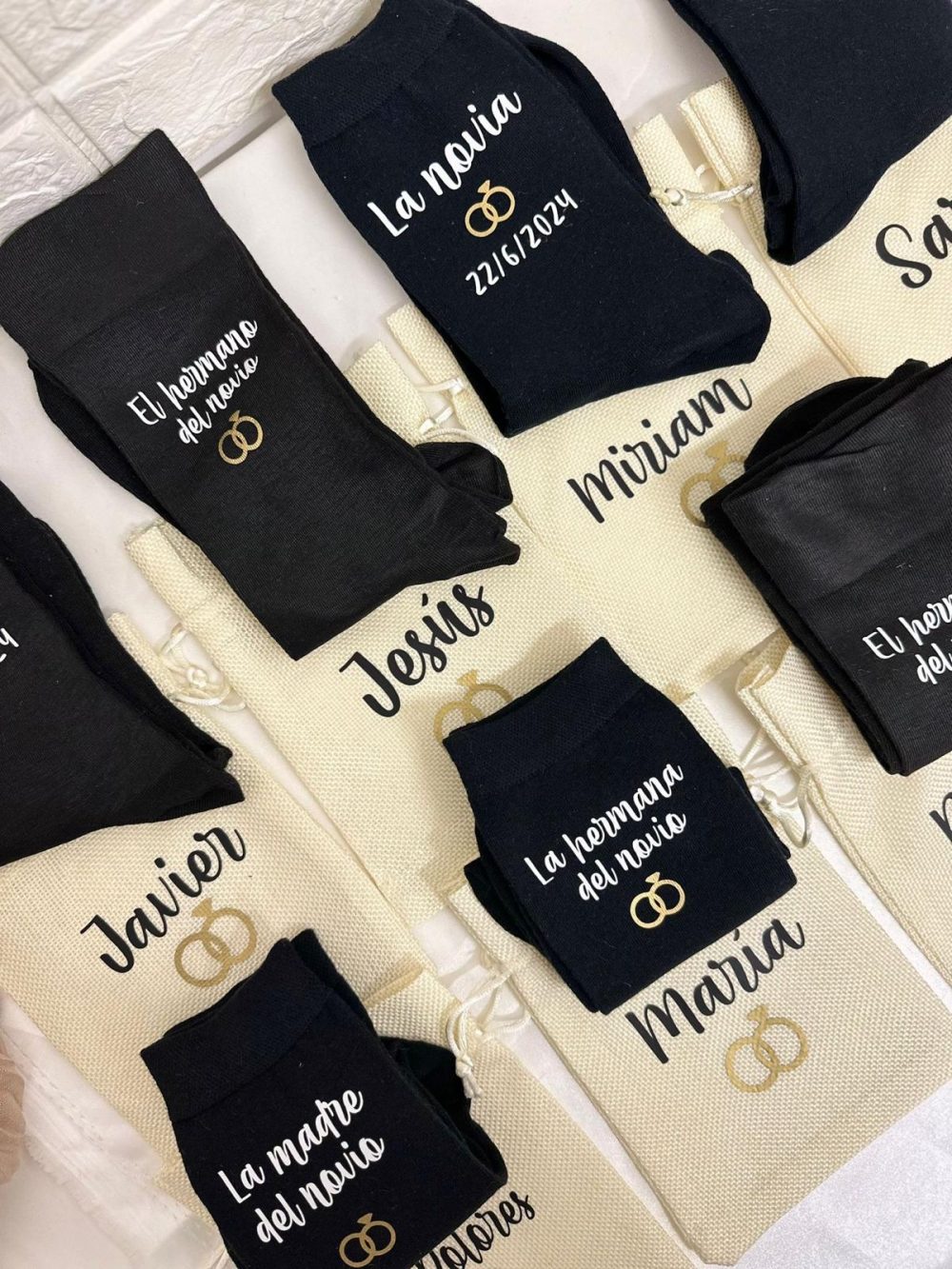 calcetines de boda personalizados