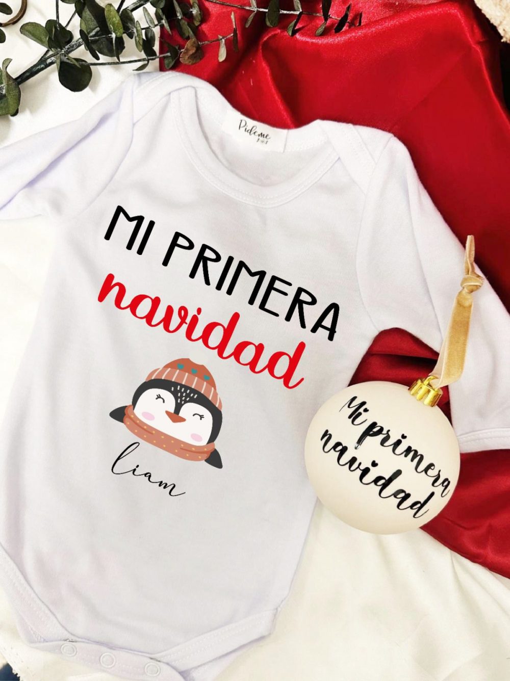 Body pinguino "Mi primera navidad"