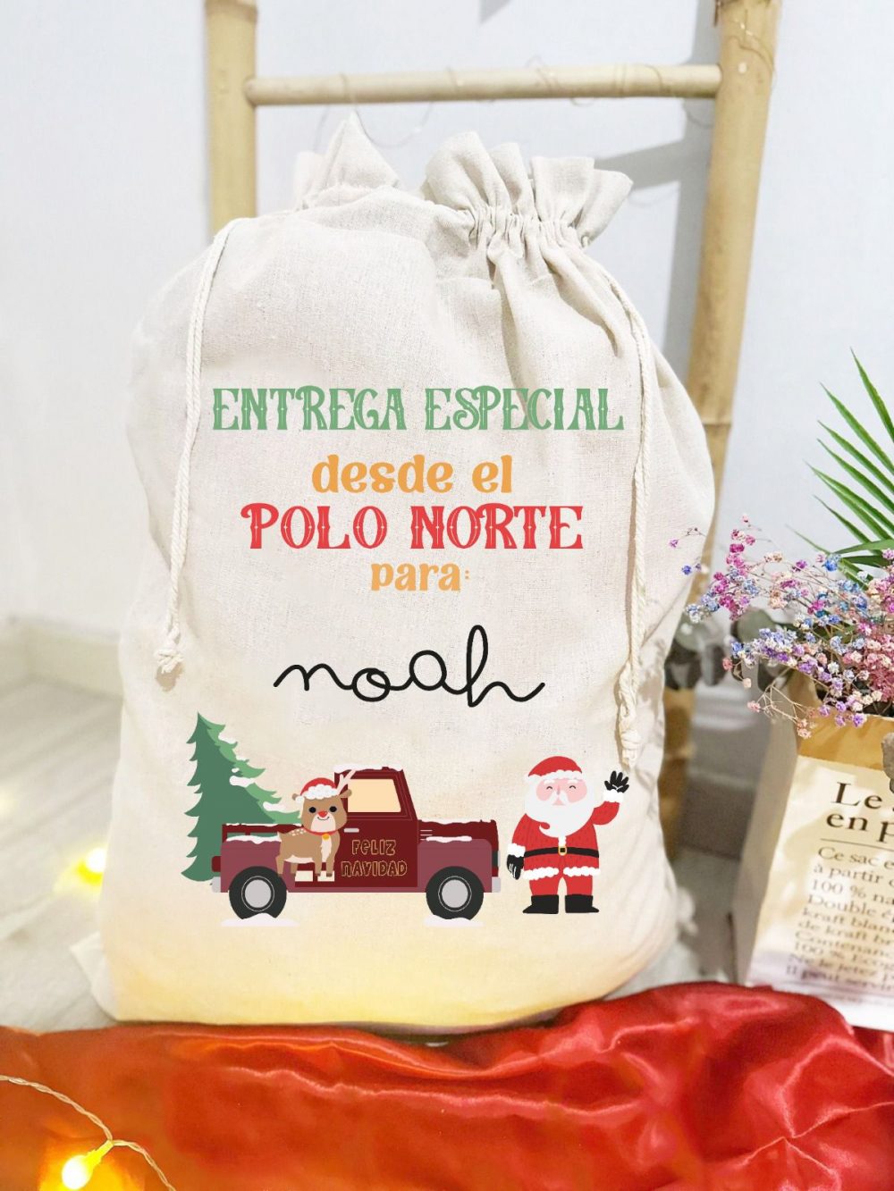 Saco de Navidad "Entrega especial Polo Norte"