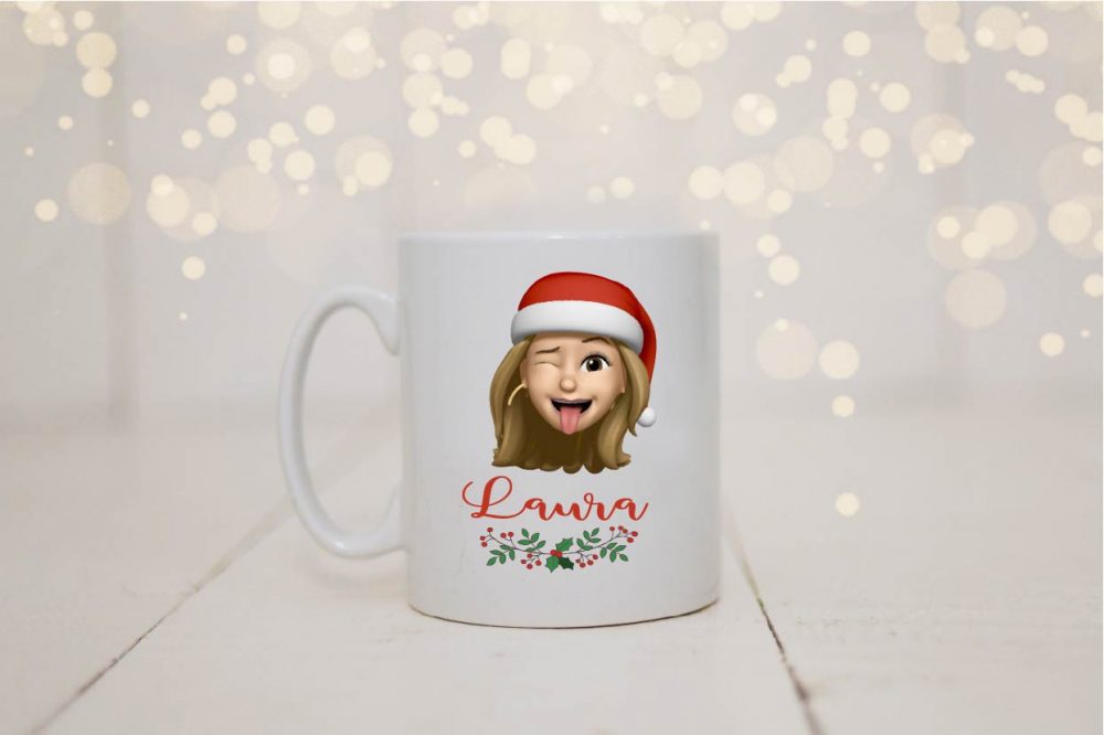 Taza navideña personalizada