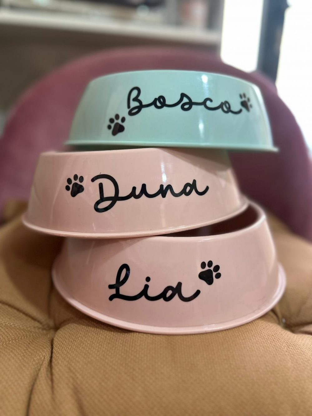 Comedero personalizado para peludines