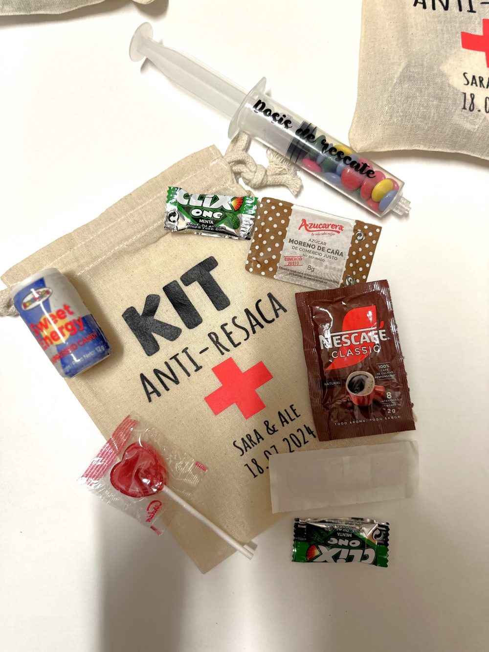 kit anti resaca personalizado bodas