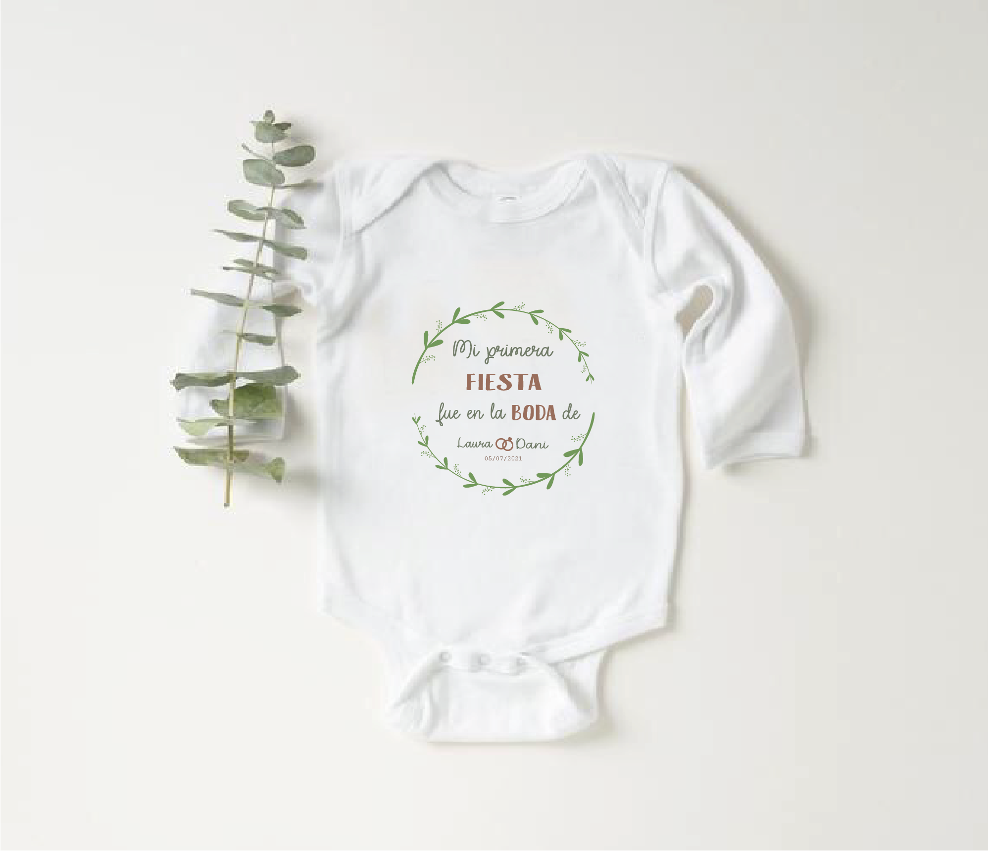 Body mi primera fiesta personalizado para bebé y regalo especial