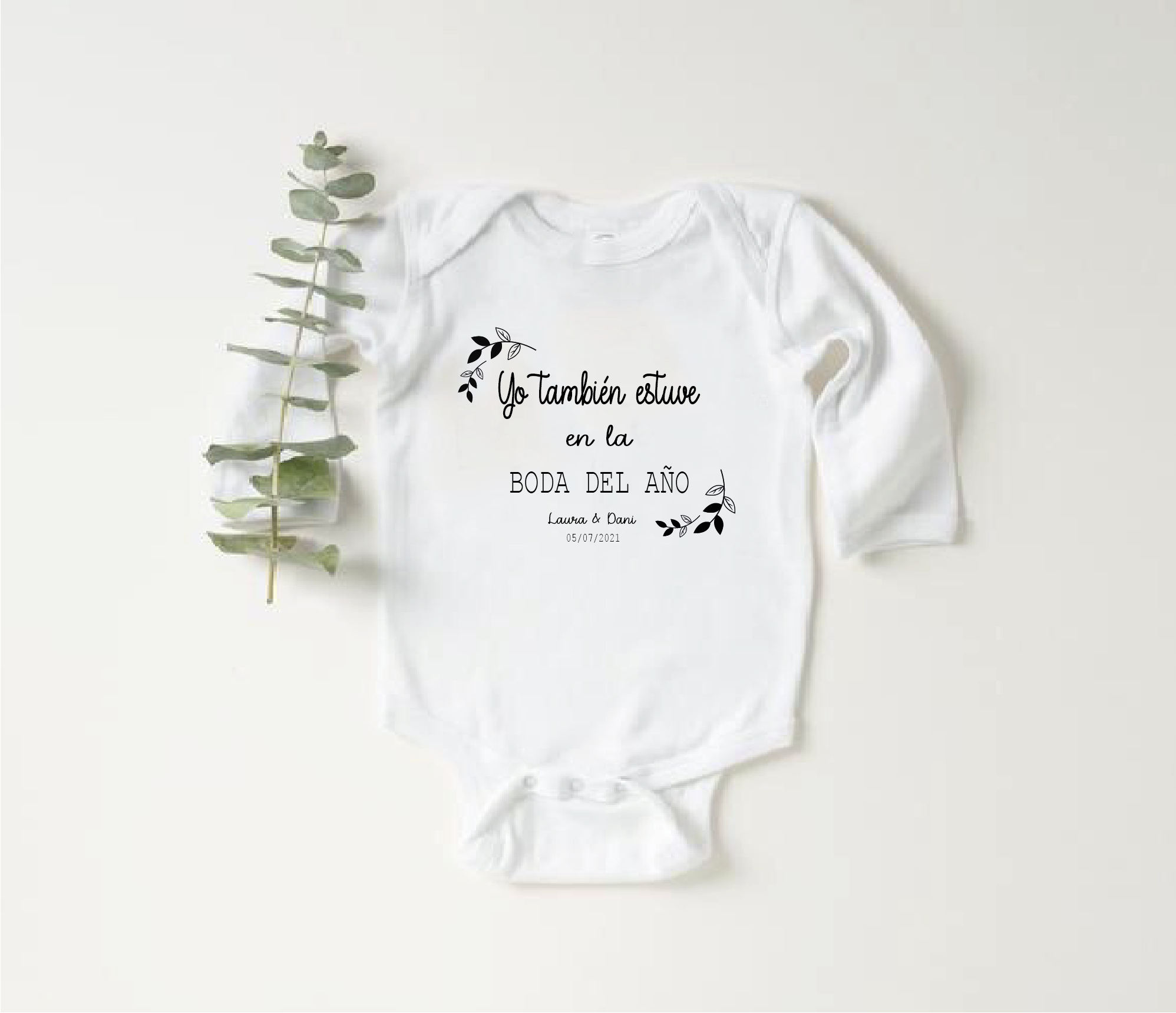 Body para el bebé de la boda "Su primera fiesta" - Imagen 3