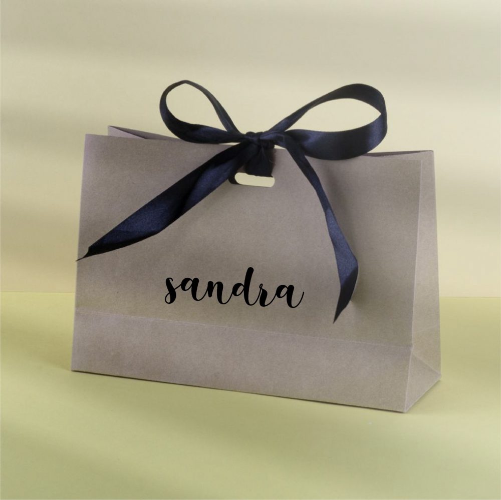 Bolsa de regalo personalizada con nombre