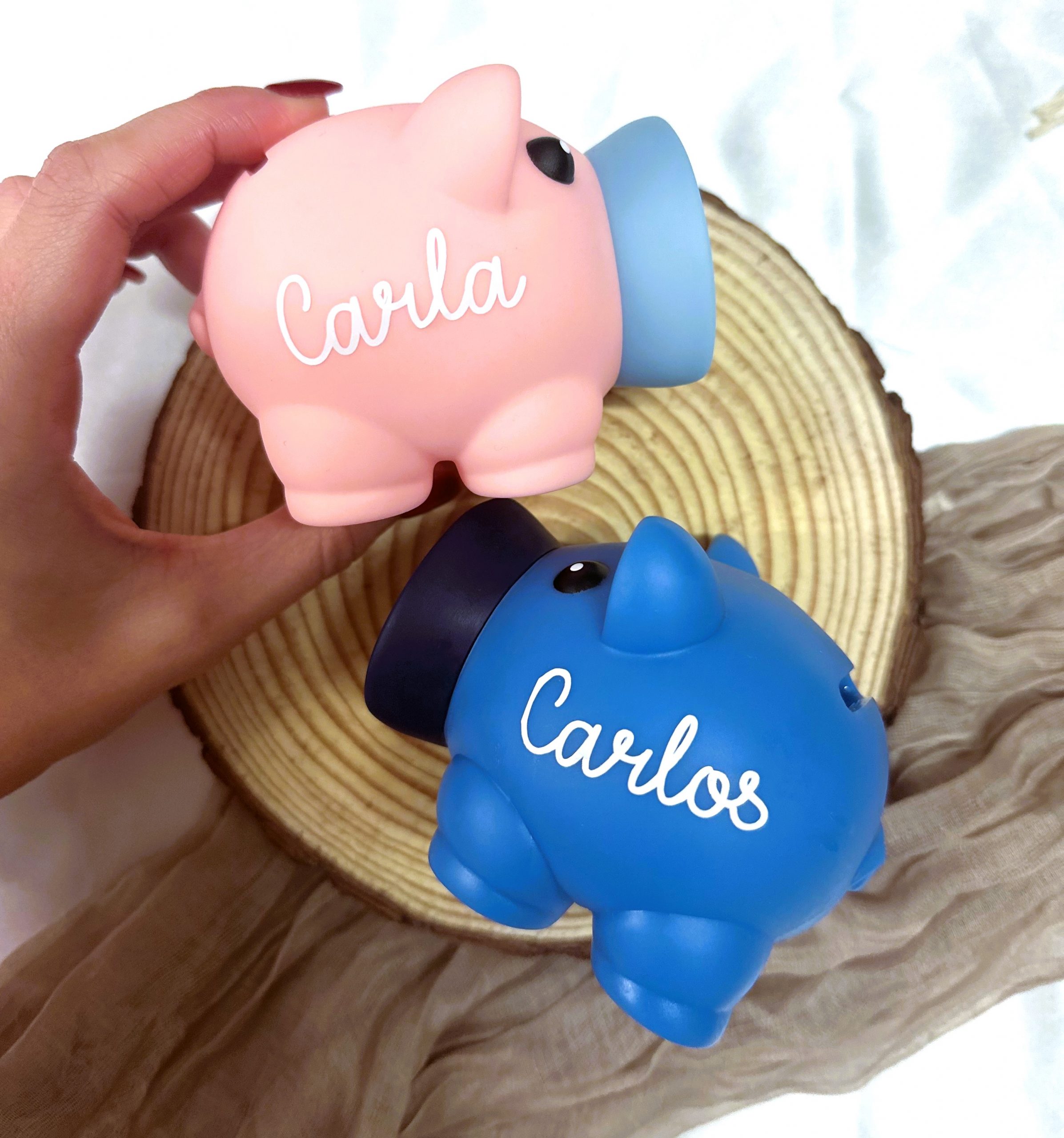 Hucha cerdito personalizada