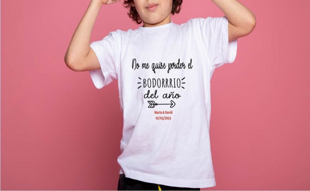 Camiseta ''yo también estuve en la boda de...''