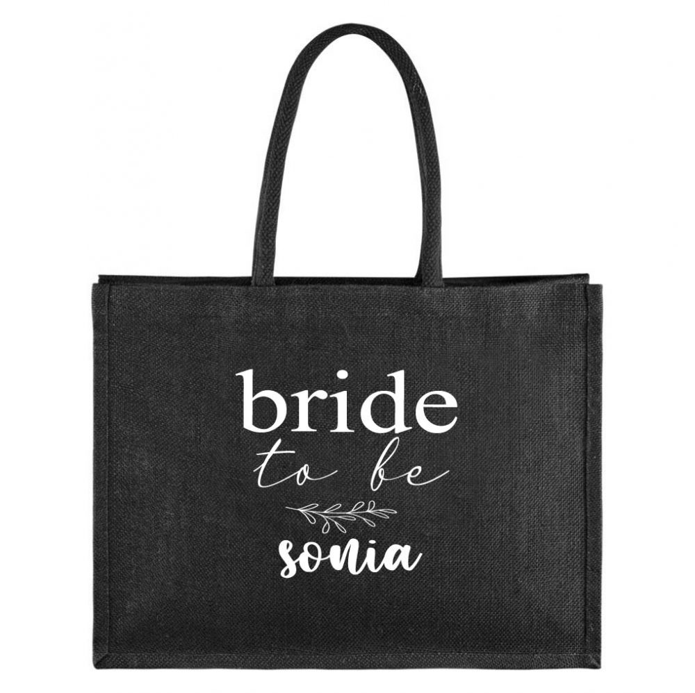 Bolsa despedida de soltera 'Yute negra'