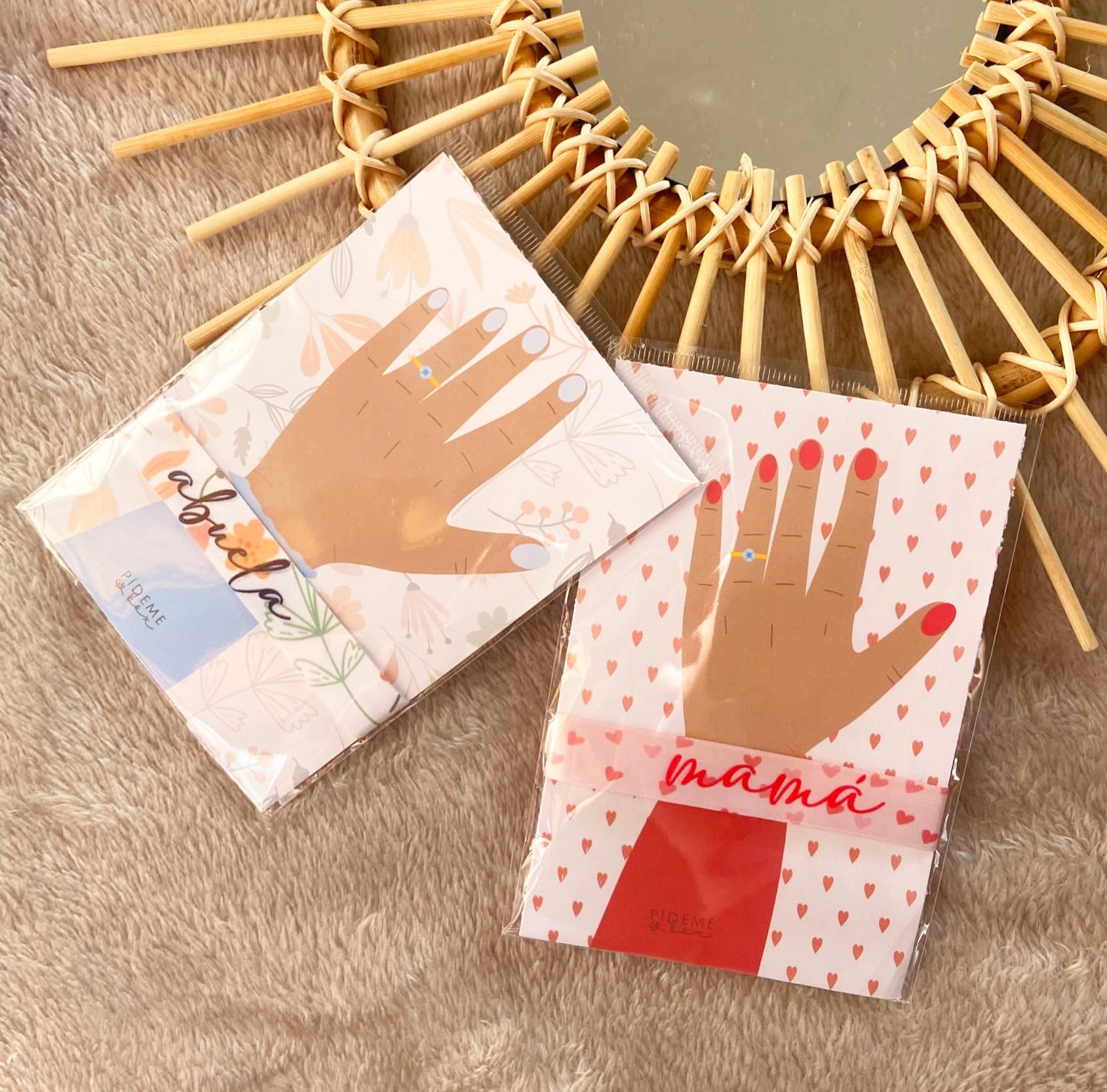 Pulsera de tela "mamá"