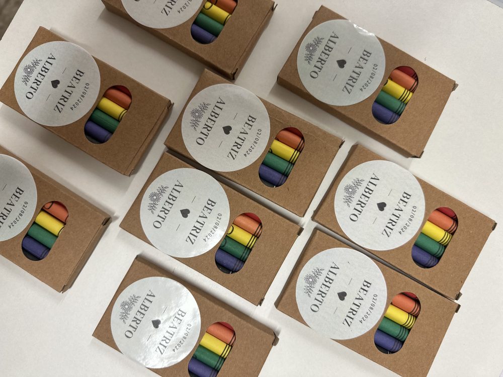 Alternative view of Set de ceras "Logo boda"