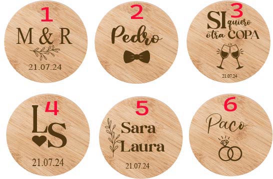 Alternative view of Abridor de madera personalizado