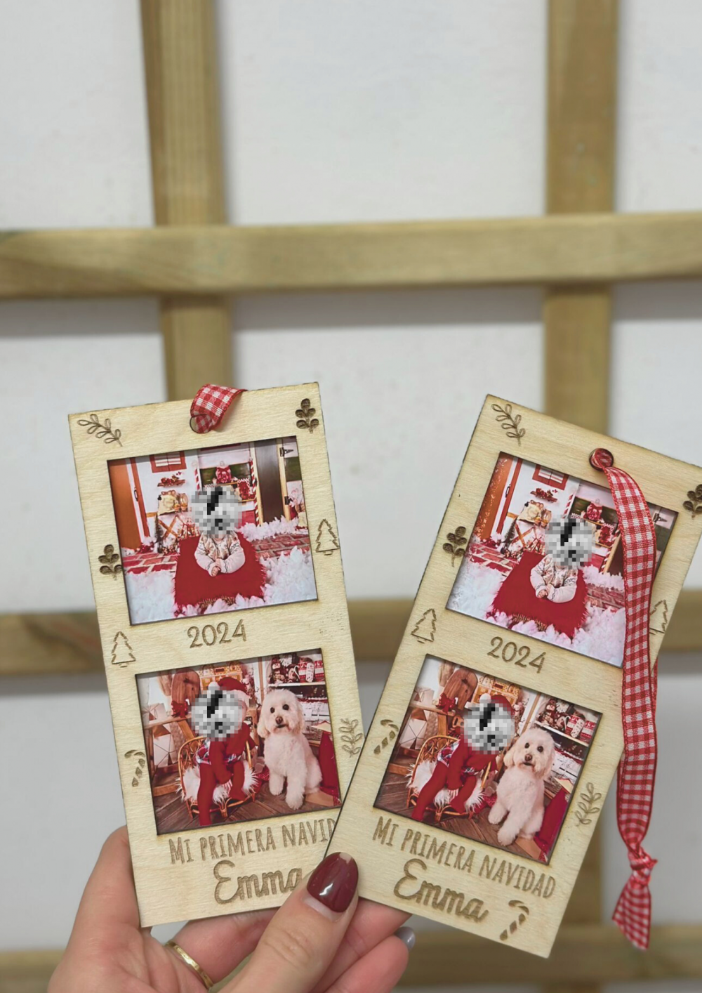 Alternative view of Marco de fotos madera mi primera navidad