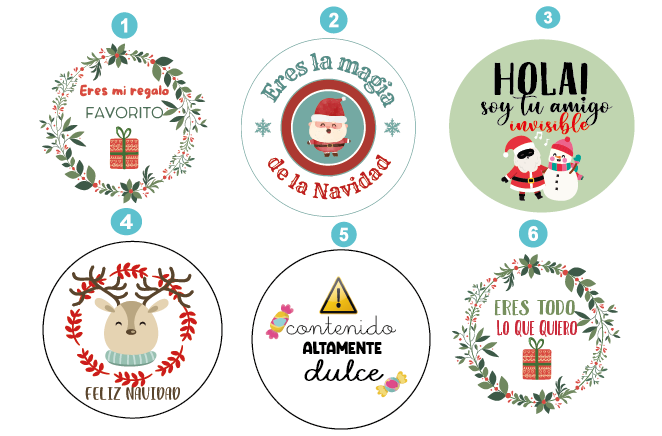 Alternative view of Botella de chuches ''Navidad''