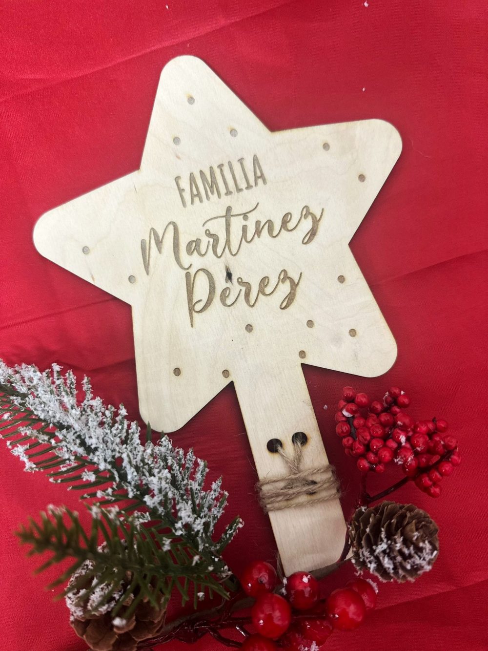 Alternative view of Estrella árbol personalizada