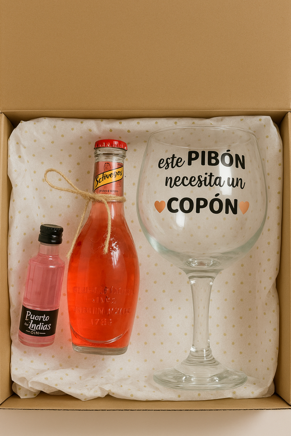 Copa cóctel ''Este pibón se merece un copón''