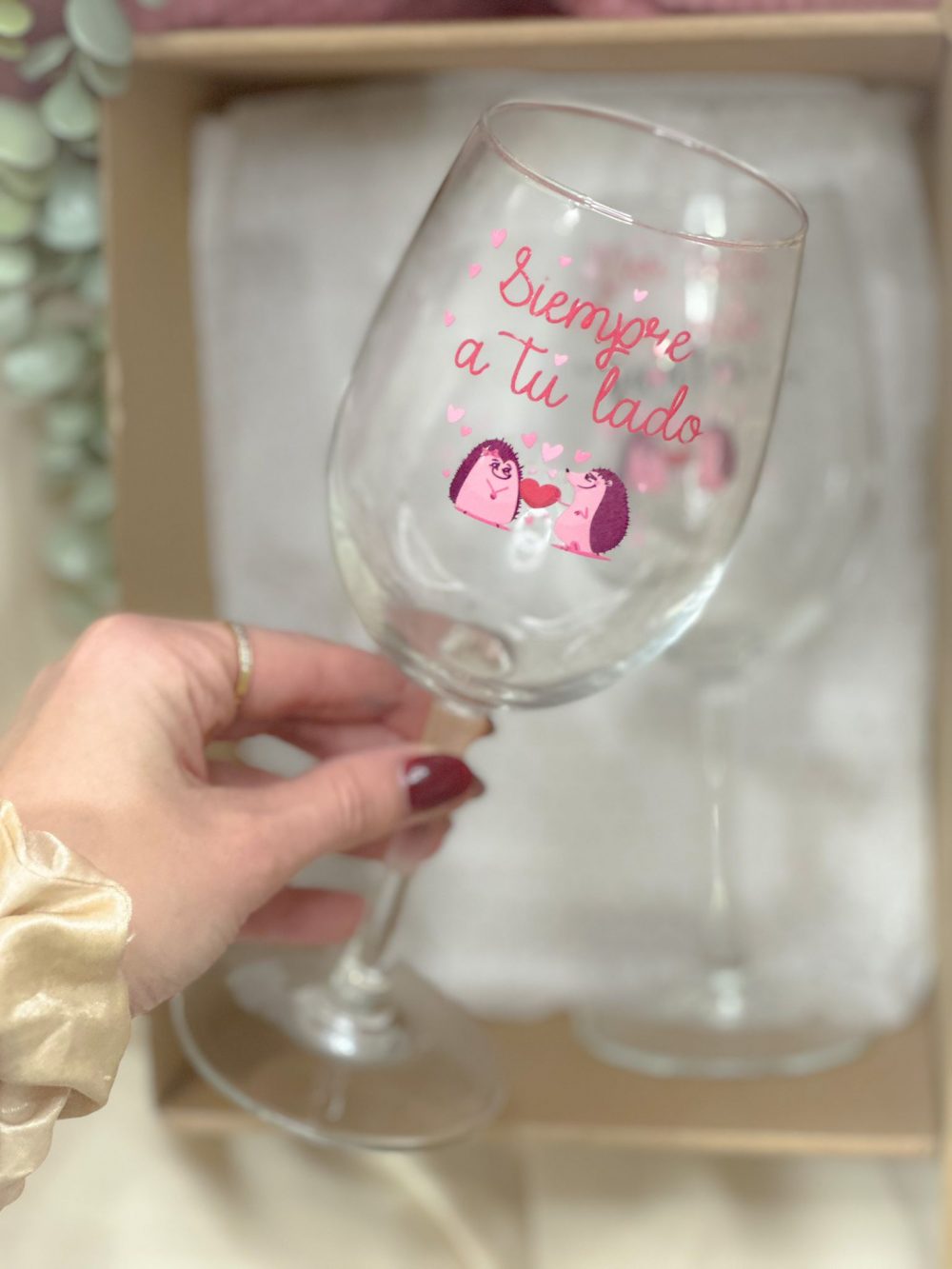 Alternative view of Pack copas vino ''Por toda una vida juntos''