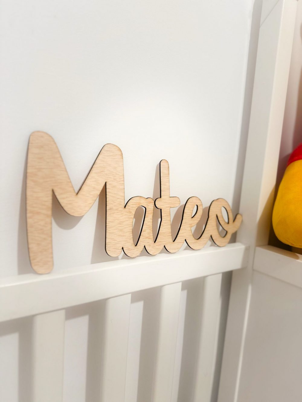 Nombre madera infantil