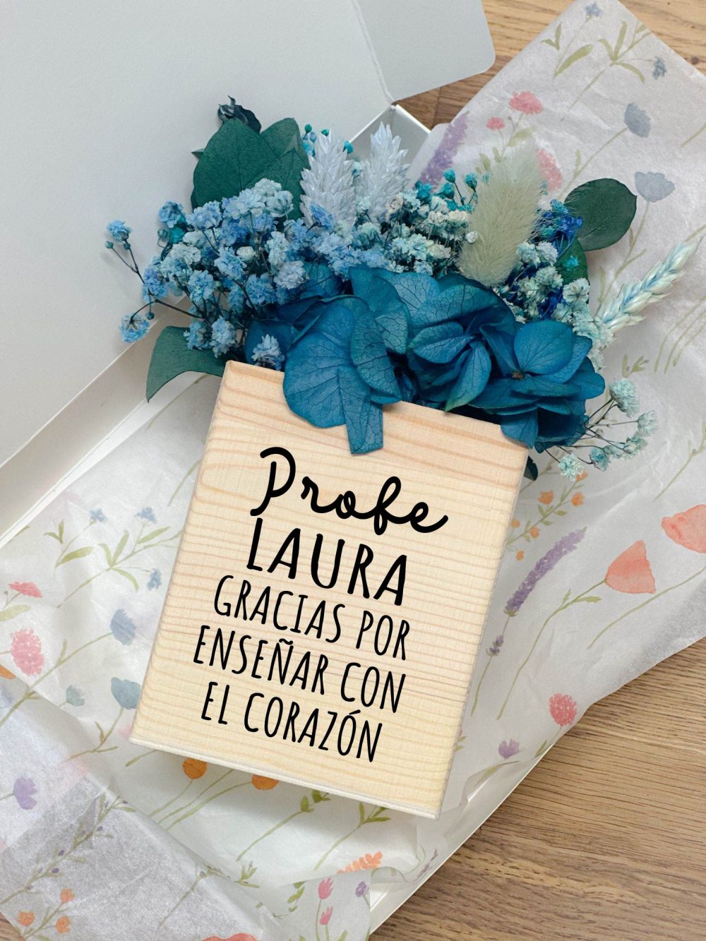 Centro de flores preservadas "Profe"