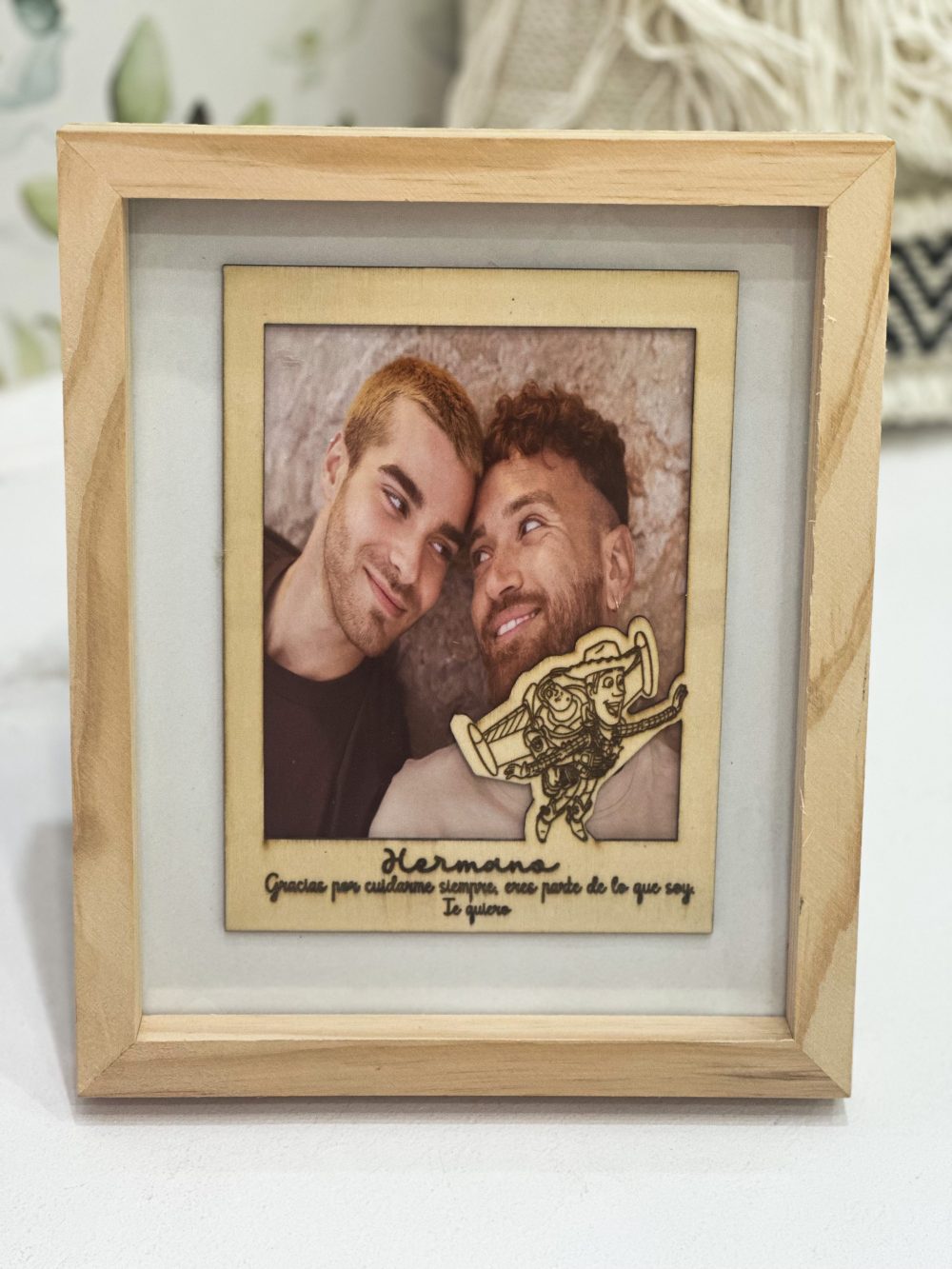 Marco de madera hermano Toy Story