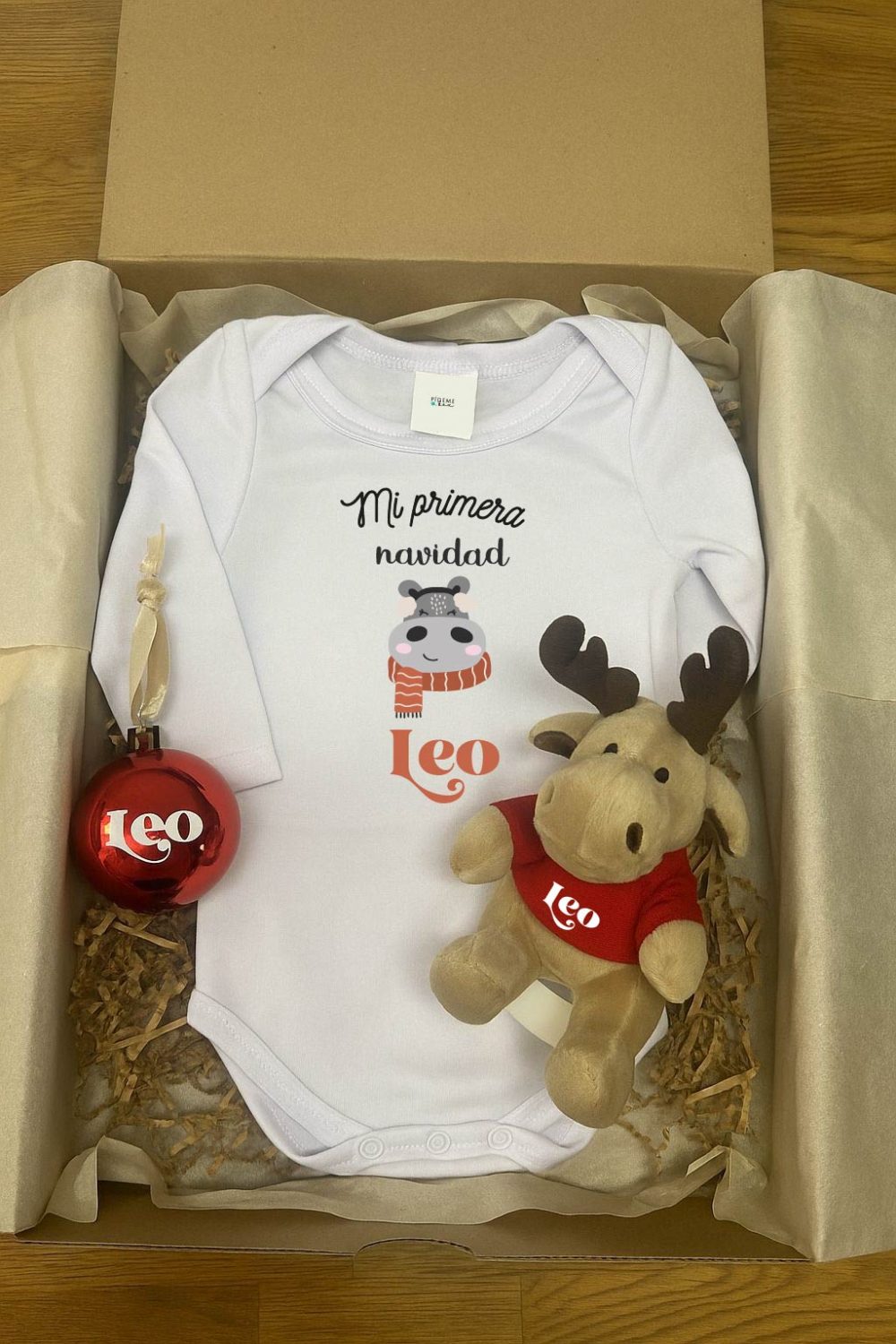 pack mi primera navidad con body personalizad