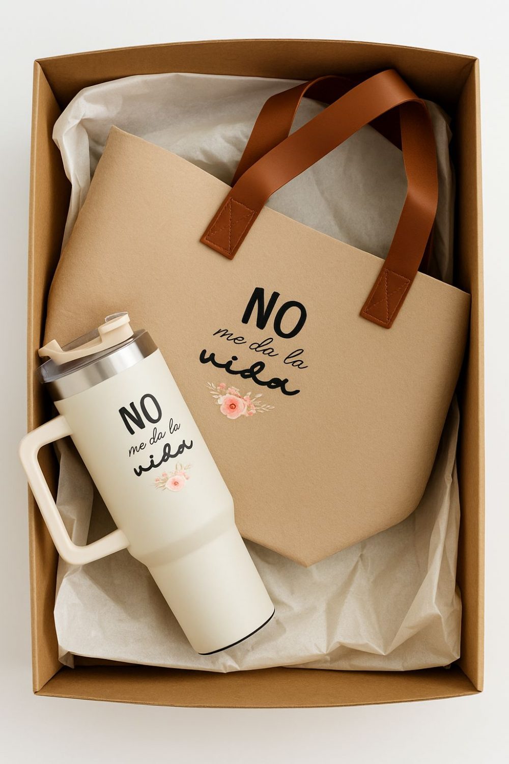 pack bolso y botella regalo