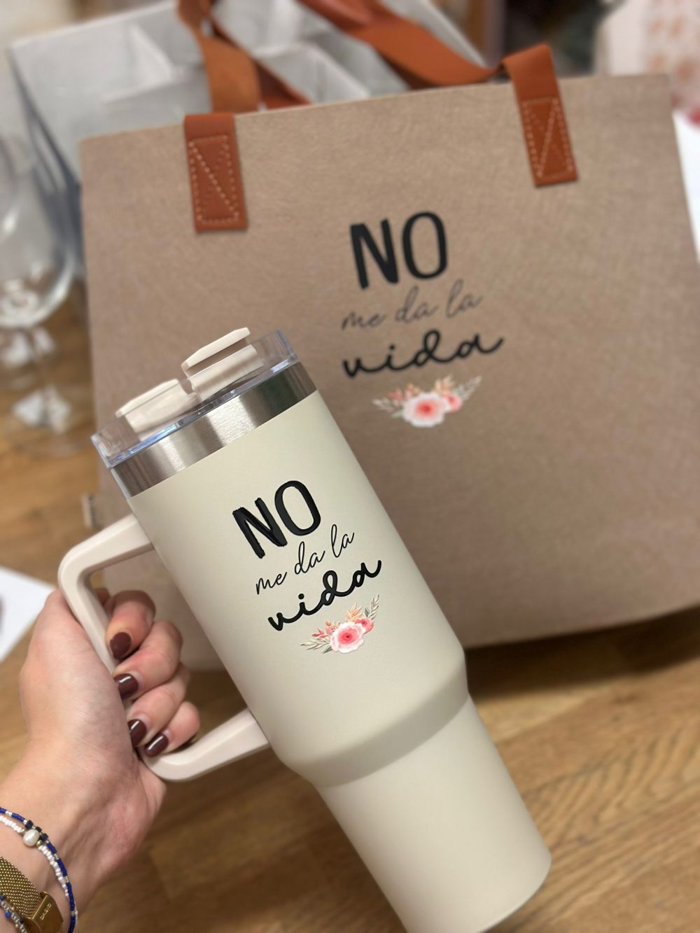 pack bolso y botella regalo