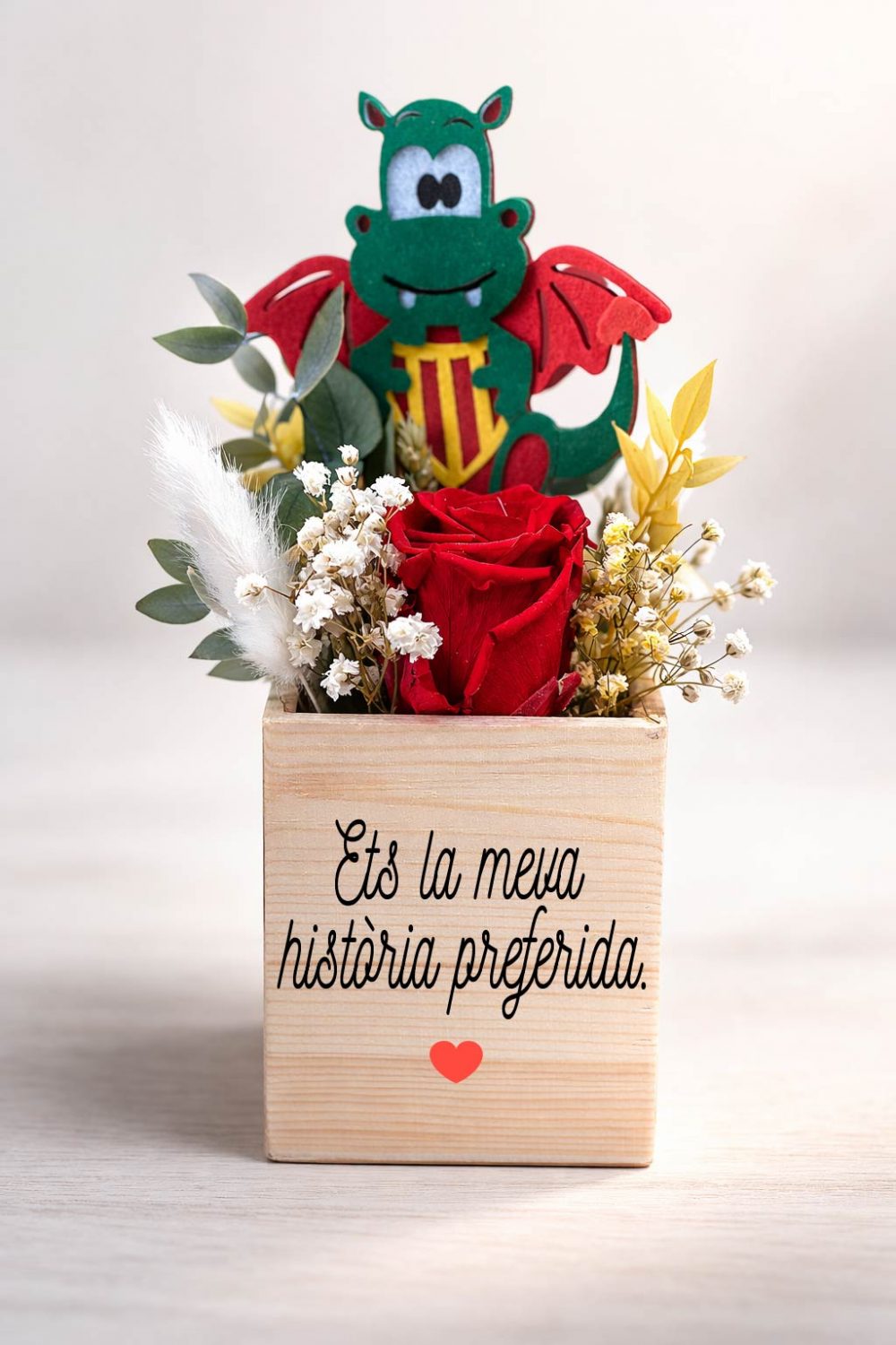 Centro de flores preservadas Sant Jordi-Catalán